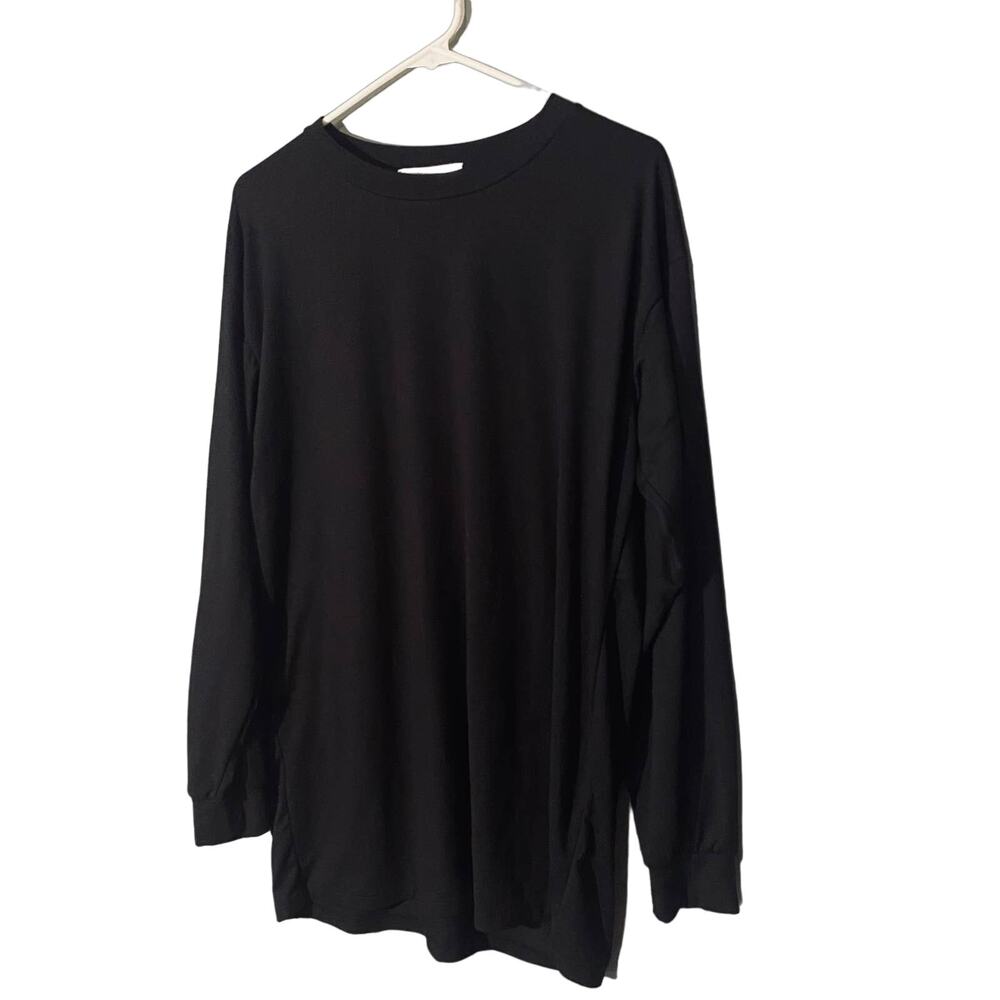 Revamped Black Oversized Long Sleeve Basic Simple… - image 5